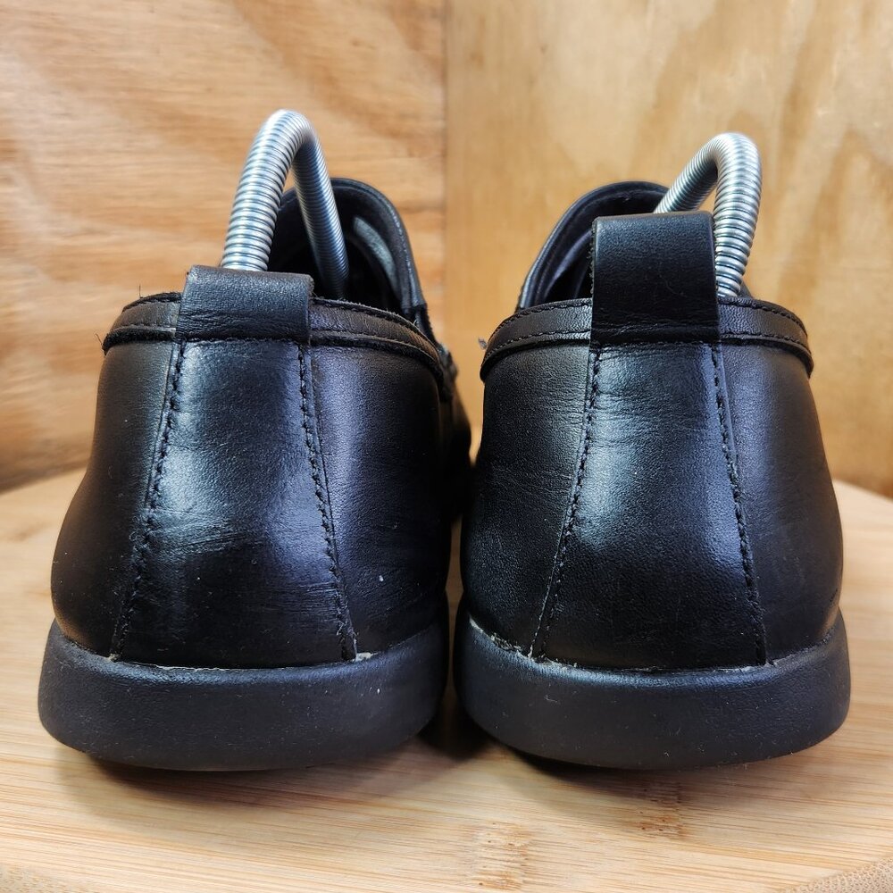 Crocs Mens Tummler Leather Slip Resistant Work Shoes Loafers - Picture 5 of 10